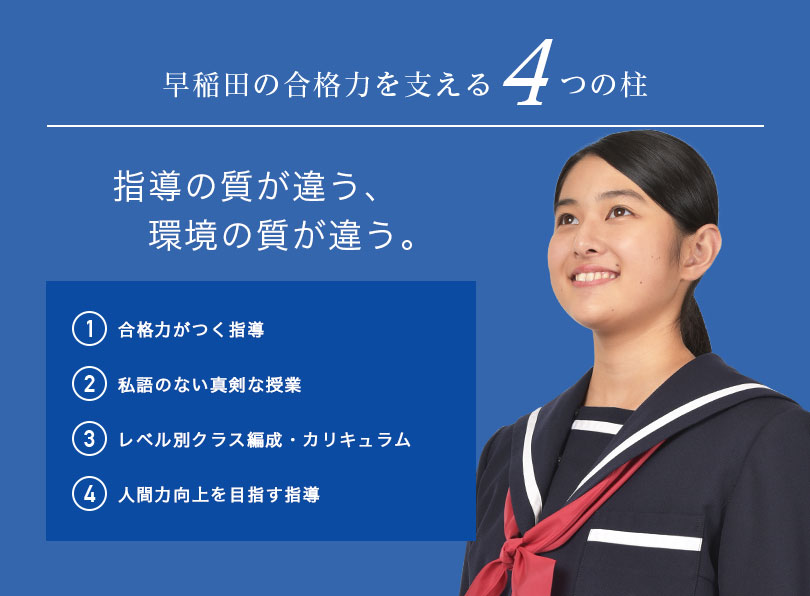 早稲田の合格力を支える５つの柱